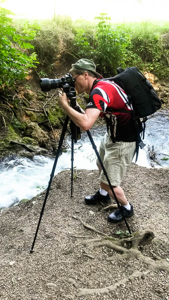 Fotograf mit Stativ